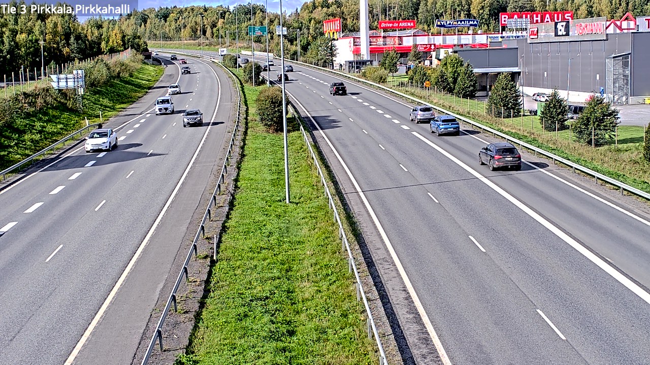 Kelikamerat Kuva Tie 3 Pirkkala, Pirkkahalli, Pirkkala, Pirkanmaa