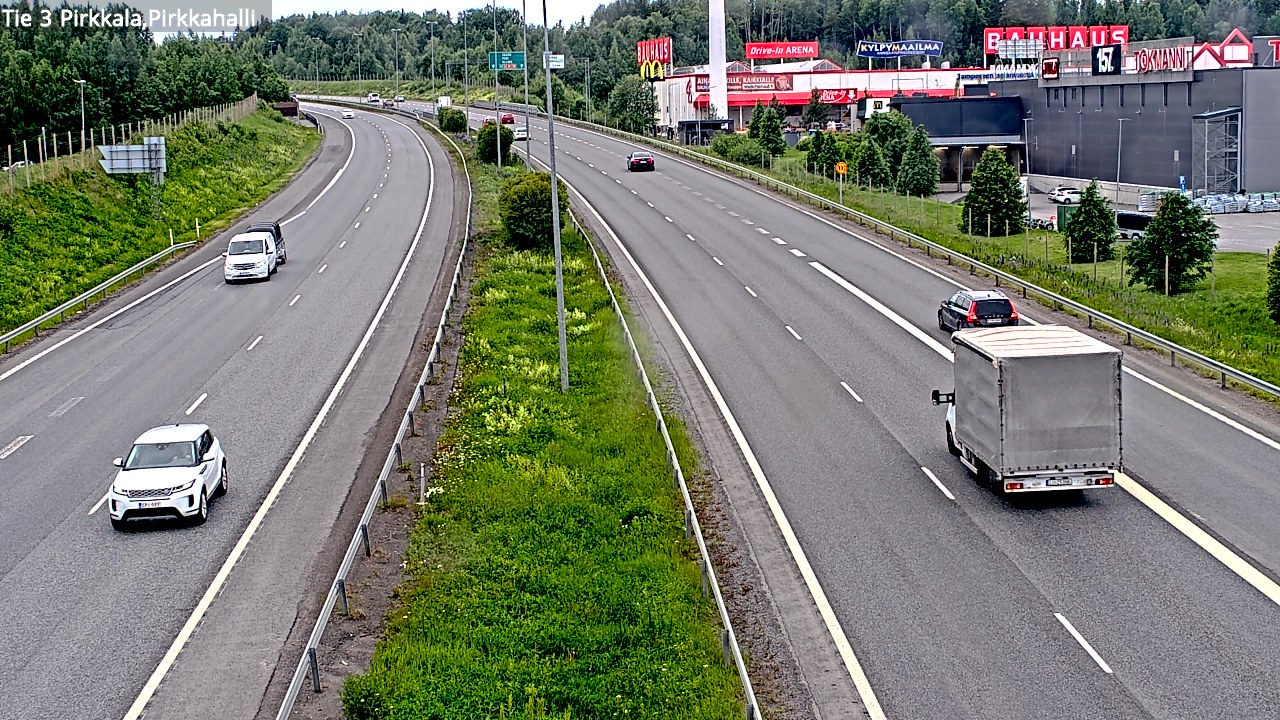 Kelikamerat Kuva Tie 3 Pirkkala, Pirkkahalli, Pirkkala, Pirkanmaa