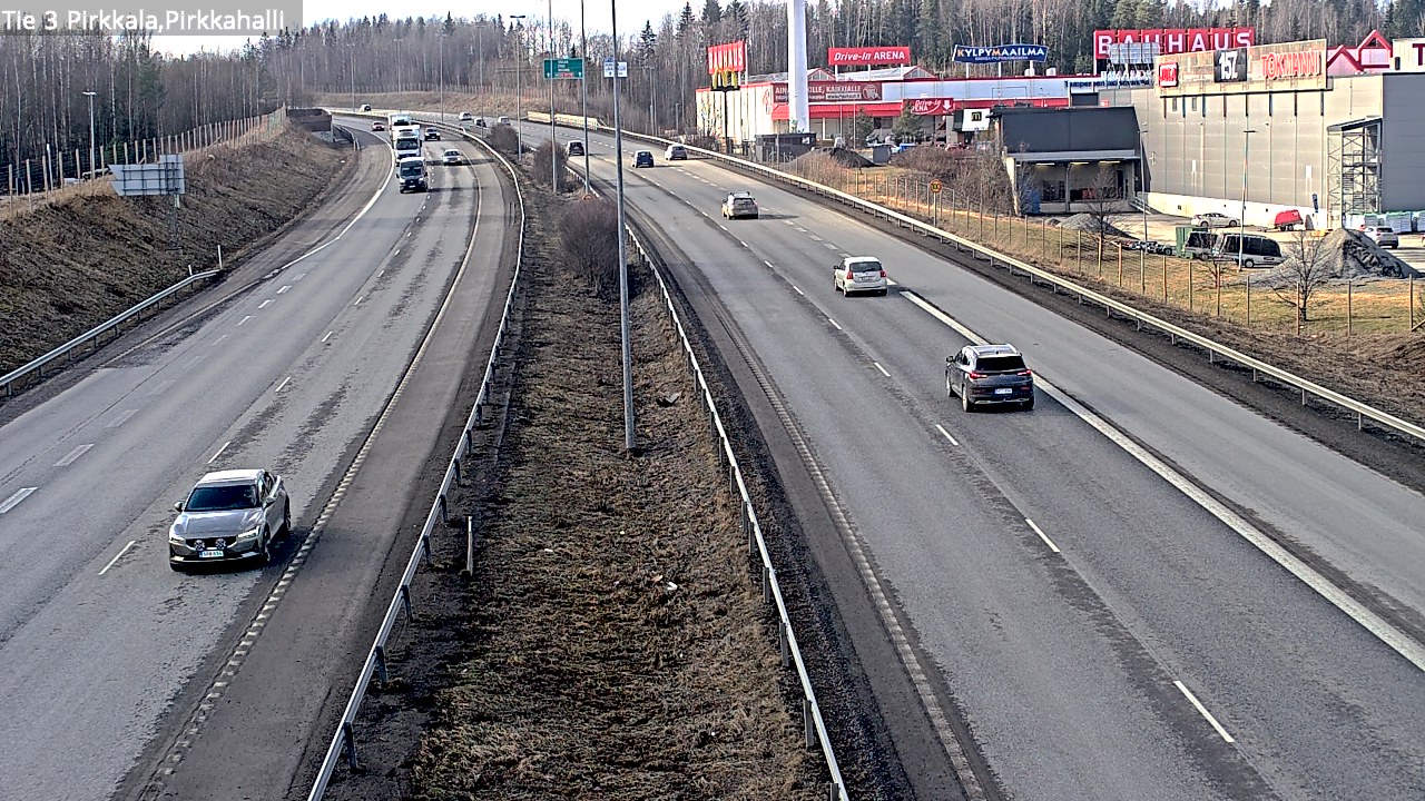 Weather Camera Image Väg 3 Birkala, Pirkkahalli, Pirkkala, Pirkanmaa