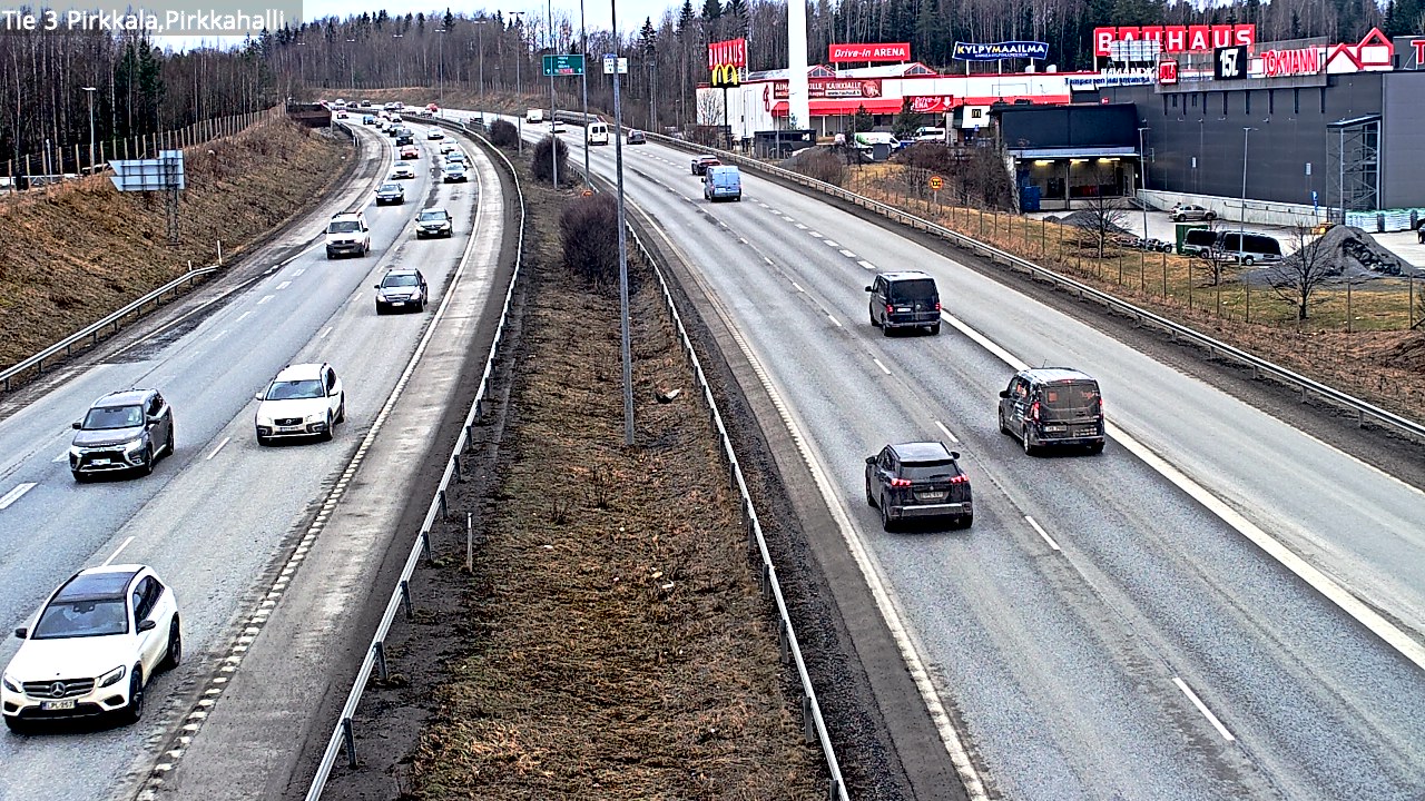 Kelikamerat Kuva Tie 3 Pirkkala, Pirkkahalli, Pirkkala, Pirkanmaa