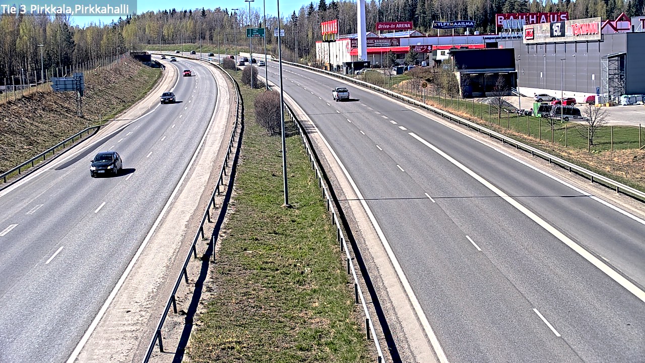 Weather Camera Image Road 3 Pirkkala, Pirkkahalli, Pirkkala, Pirkanmaa