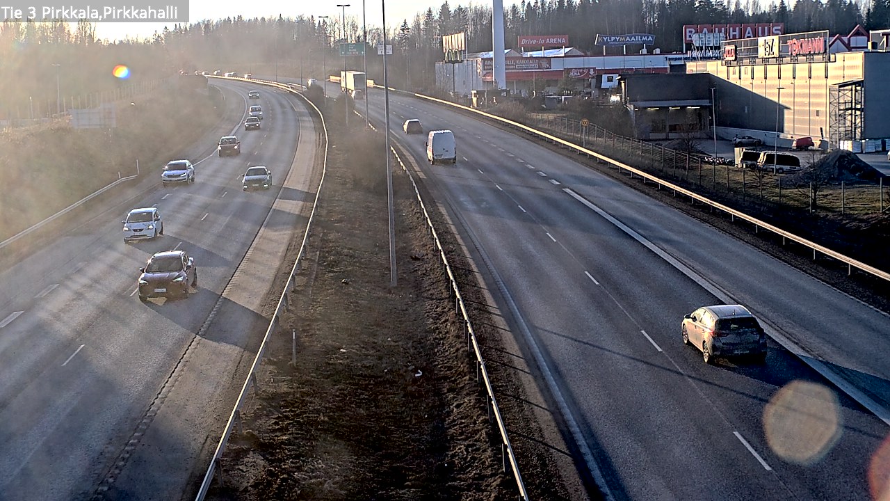 Weather Camera Image Road 3 Pirkkala, Pirkkahalli, Pirkkala, Pirkanmaa