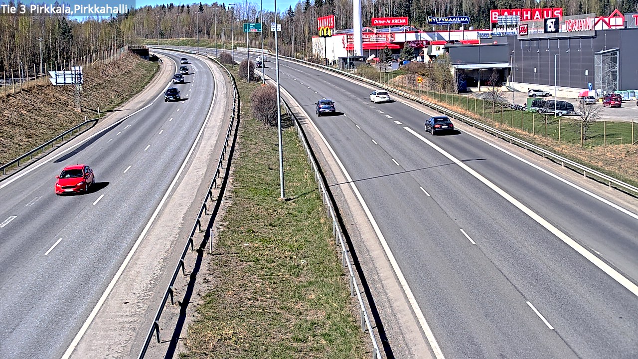 Weather Camera Image Road 3 Pirkkala, Pirkkahalli, Pirkkala, Pirkanmaa