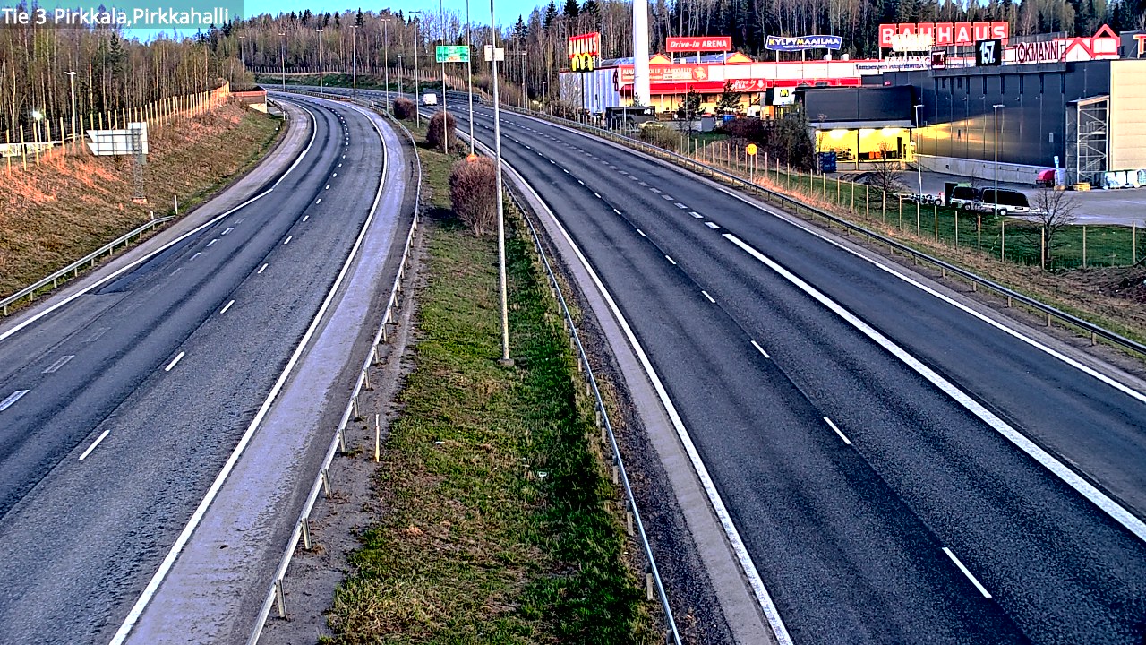 Weather Camera Image Road 3 Pirkkala, Pirkkahalli, Pirkkala, Pirkanmaa