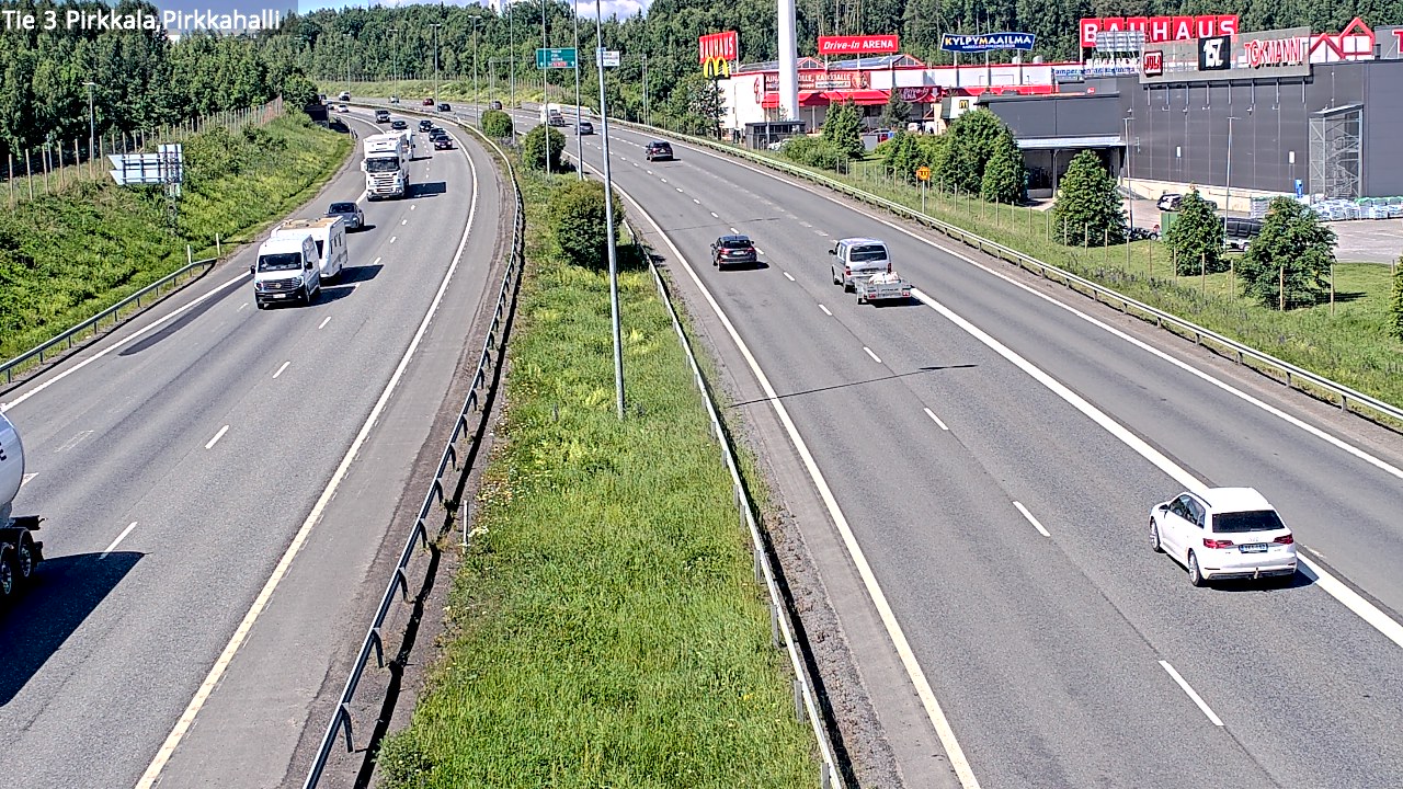 Kelikamerat Kuva Tie 3 Pirkkala, Pirkkahalli, Pirkkala, Pirkanmaa