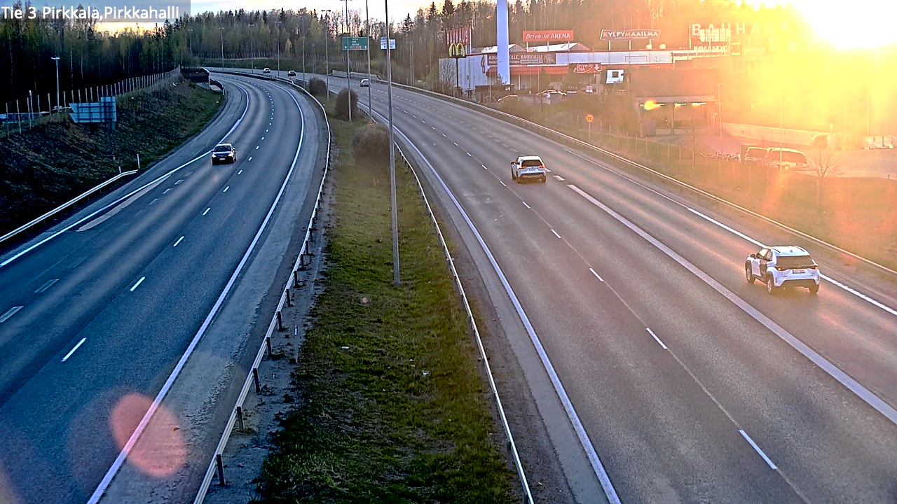 Weather Camera Image Road 3 Pirkkala, Pirkkahalli, Pirkkala, Pirkanmaa