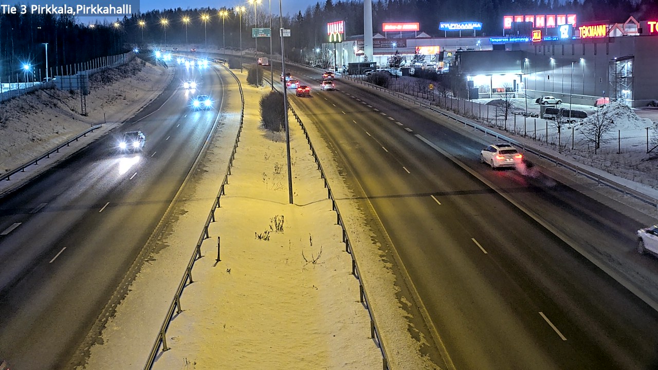 Weather Camera Image Road 3 Pirkkala, Pirkkahalli, Pirkkala, Pirkanmaa