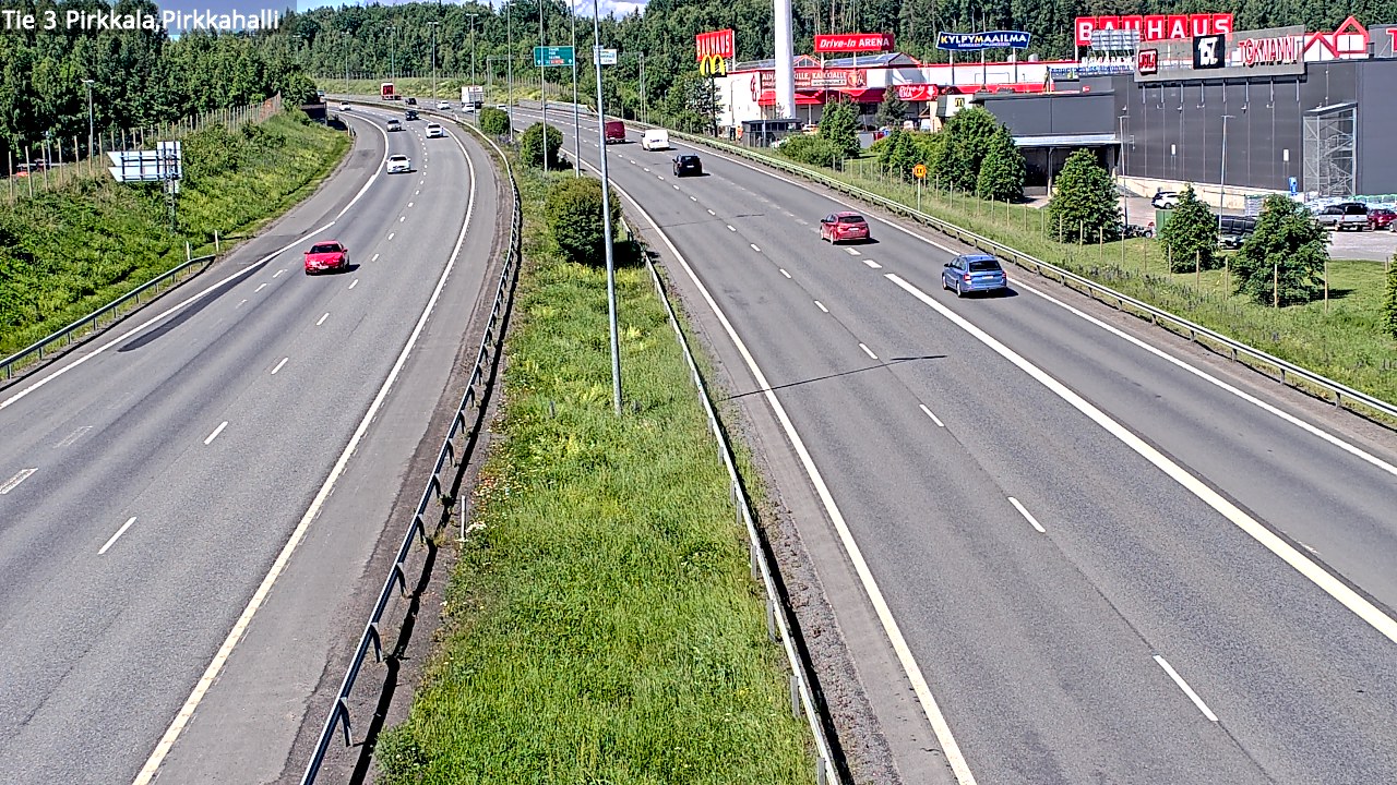 Kelikamerat Kuva Tie 3 Pirkkala, Pirkkahalli, Pirkkala, Pirkanmaa