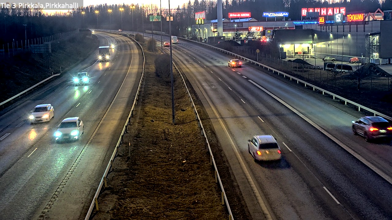Weather Camera Image Road 3 Pirkkala, Pirkkahalli, Pirkkala, Pirkanmaa