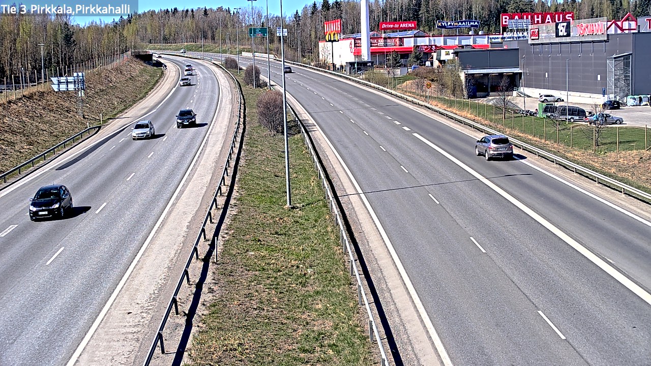 Weather Camera Image Road 3 Pirkkala, Pirkkahalli, Pirkkala, Pirkanmaa