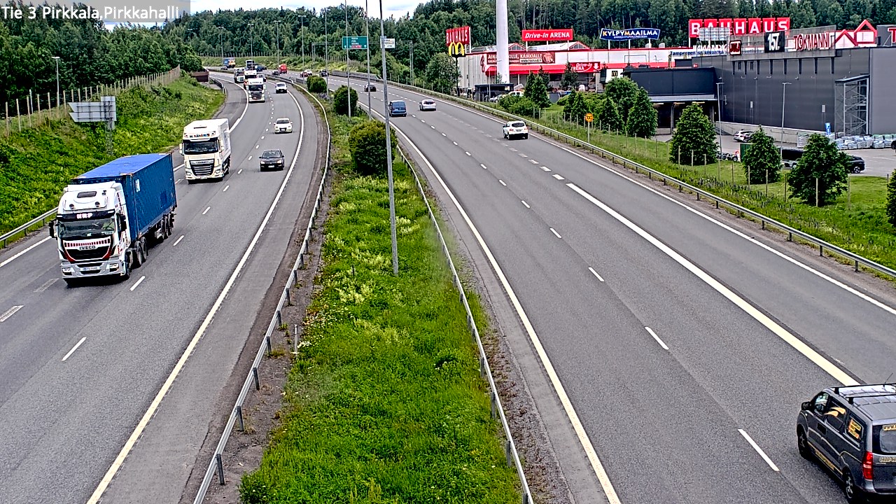 Kelikamerat Kuva Tie 3 Pirkkala, Pirkkahalli, Pirkkala, Pirkanmaa