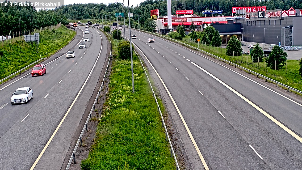 Kelikamerat Kuva Tie 3 Pirkkala, Pirkkahalli, Pirkkala, Pirkanmaa