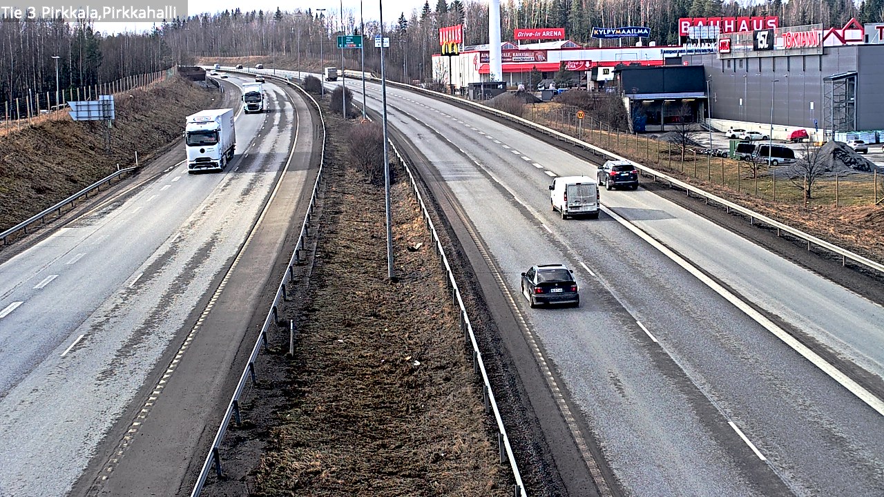 Weather Camera Image Väg 3 Birkala, Pirkkahalli, Pirkkala, Pirkanmaa