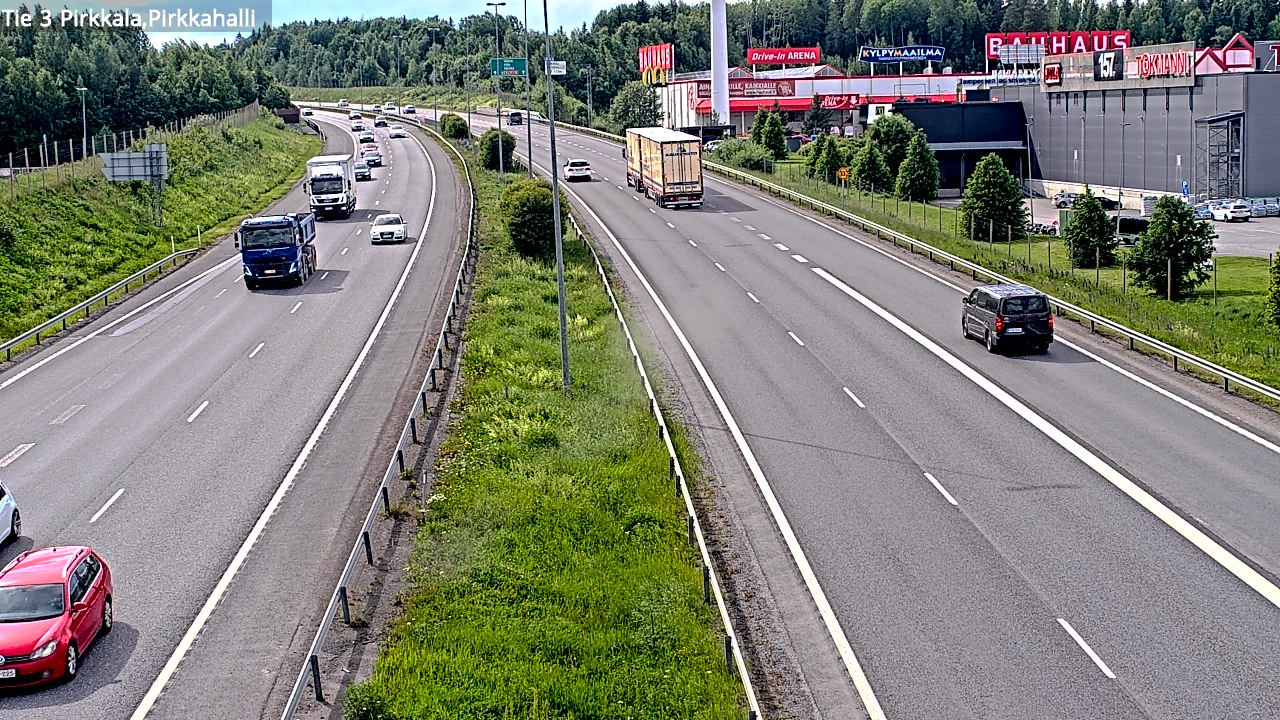 Kelikamerat Kuva Tie 3 Pirkkala, Pirkkahalli, Pirkkala, Pirkanmaa