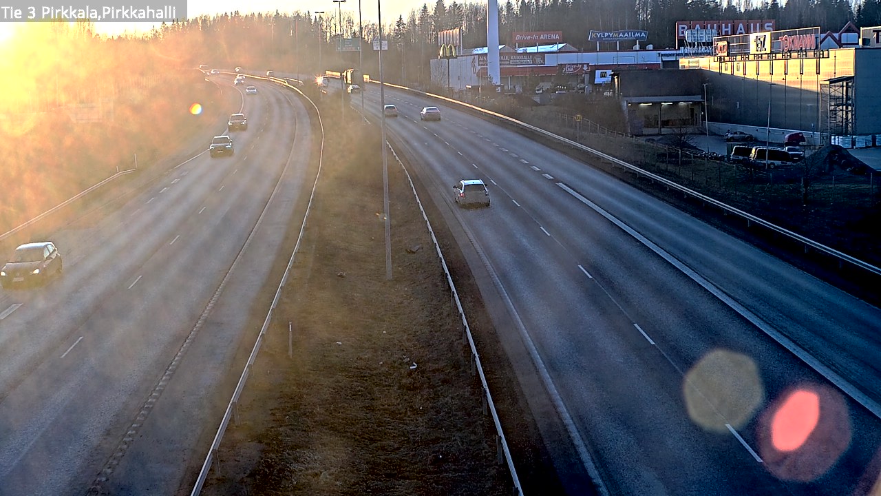 Weather Camera Image Road 3 Pirkkala, Pirkkahalli, Pirkkala, Pirkanmaa