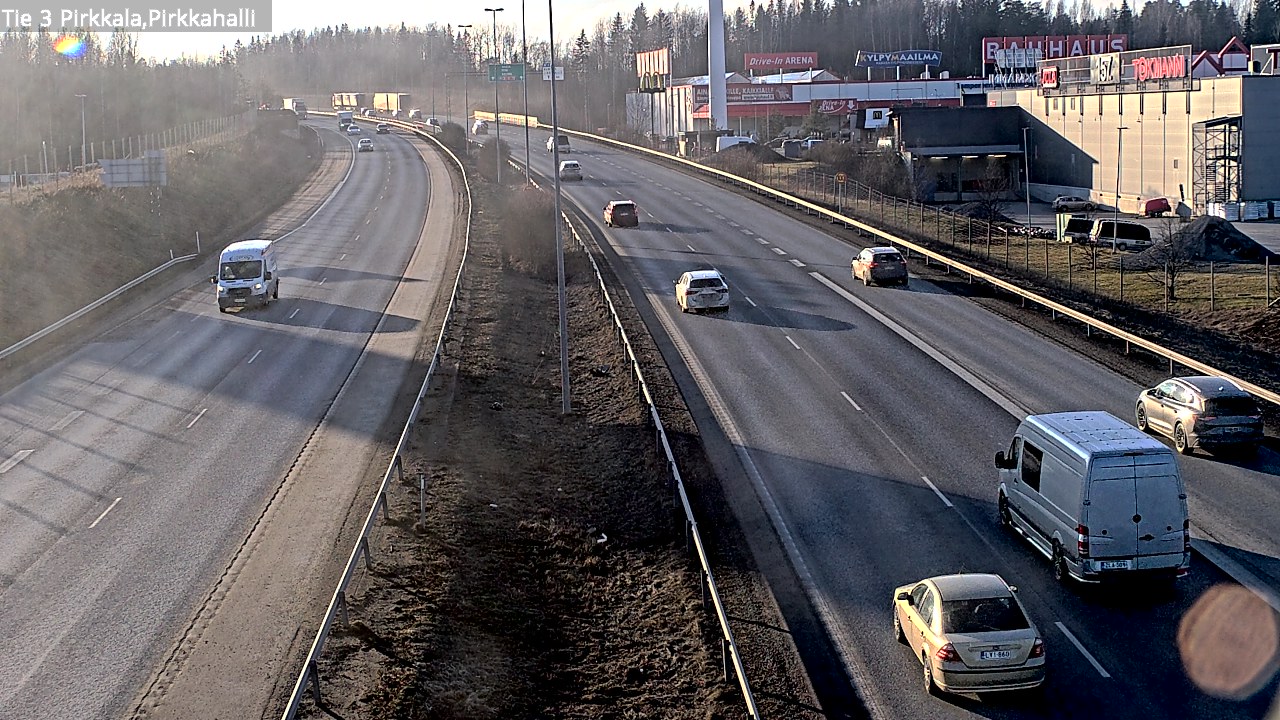 Weather Camera Image Road 3 Pirkkala, Pirkkahalli, Pirkkala, Pirkanmaa