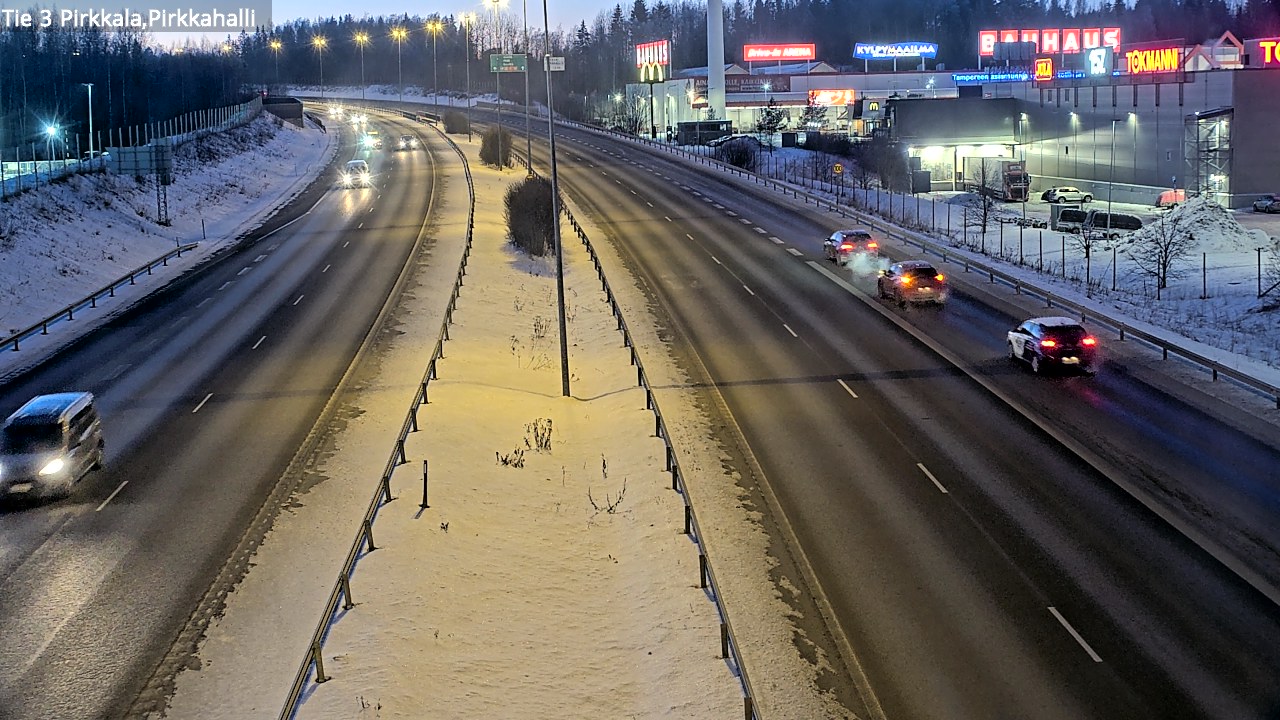Weather Camera Image Road 3 Pirkkala, Pirkkahalli, Pirkkala, Pirkanmaa