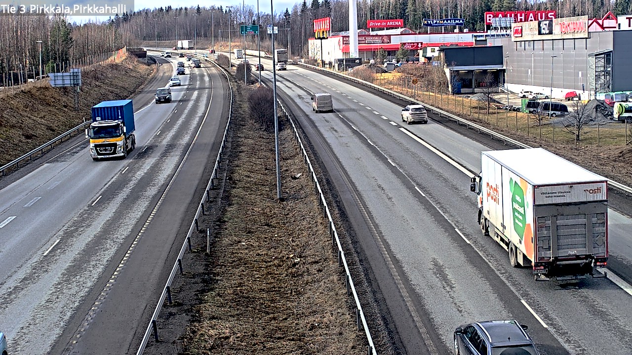 Weather Camera Image Väg 3 Birkala, Pirkkahalli, Pirkkala, Pirkanmaa