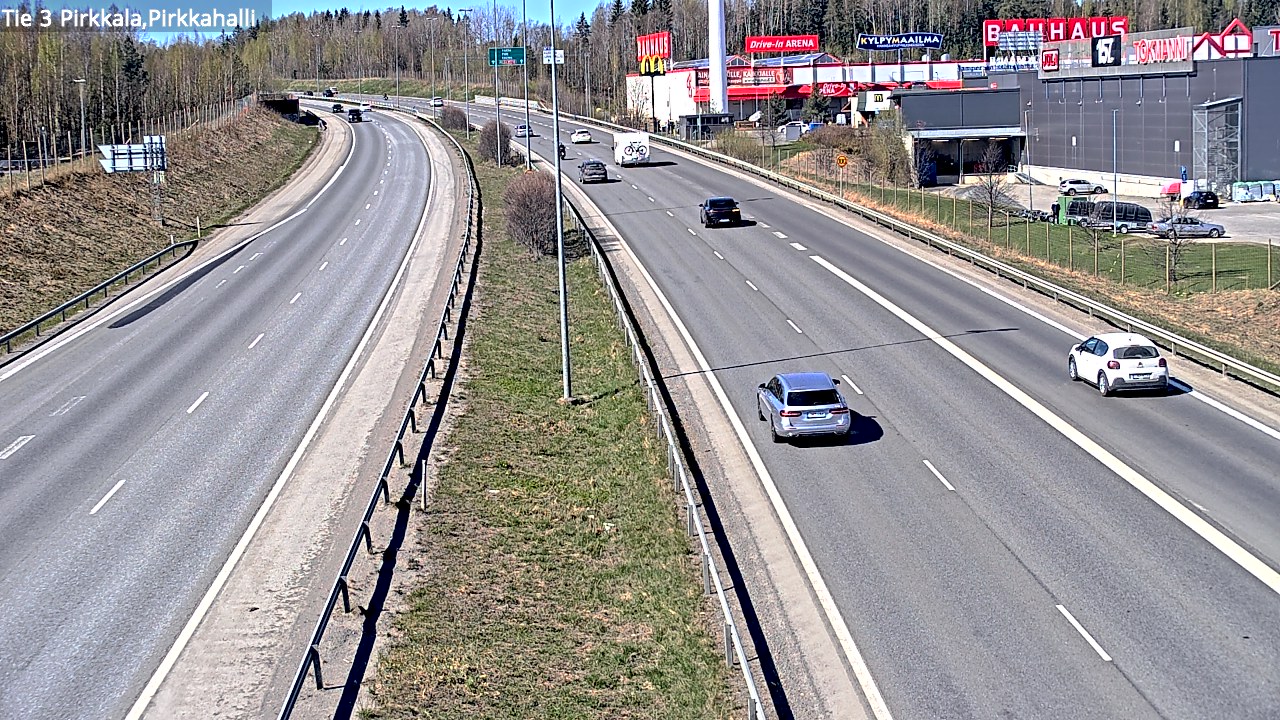 Weather Camera Image Road 3 Pirkkala, Pirkkahalli, Pirkkala, Pirkanmaa