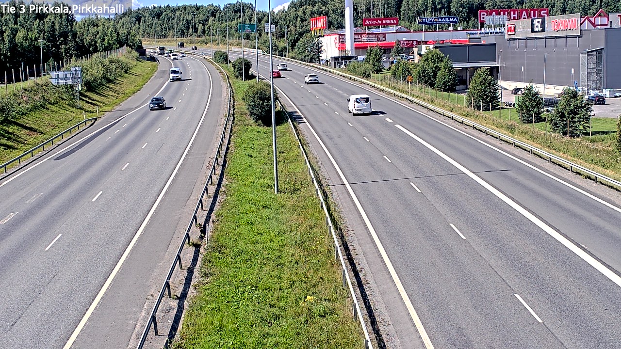 Kelikamerat Kuva Tie 3 Pirkkala, Pirkkahalli, Pirkkala, Pirkanmaa