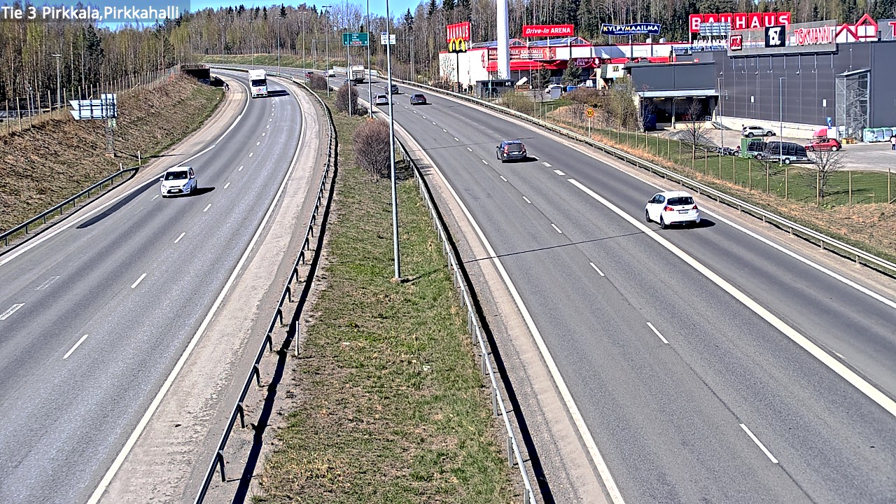 Weather Camera Image Road 3 Pirkkala, Pirkkahalli, Pirkkala, Pirkanmaa