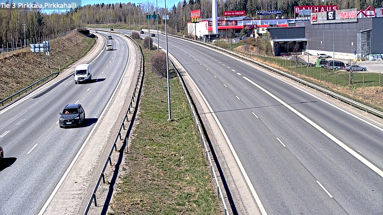 Weather Camera Image Road 3 Pirkkala, Pirkkahalli, Pirkkala, Pirkanmaa