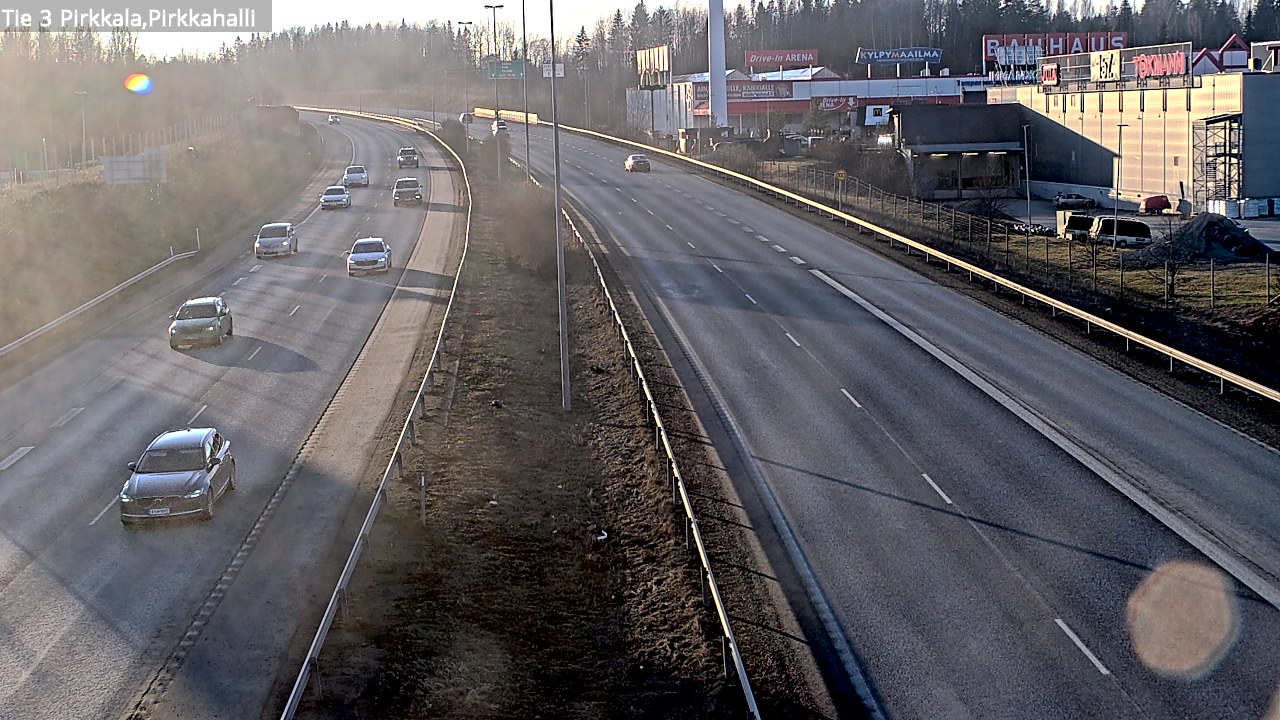 Weather Camera Image Road 3 Pirkkala, Pirkkahalli, Pirkkala, Pirkanmaa