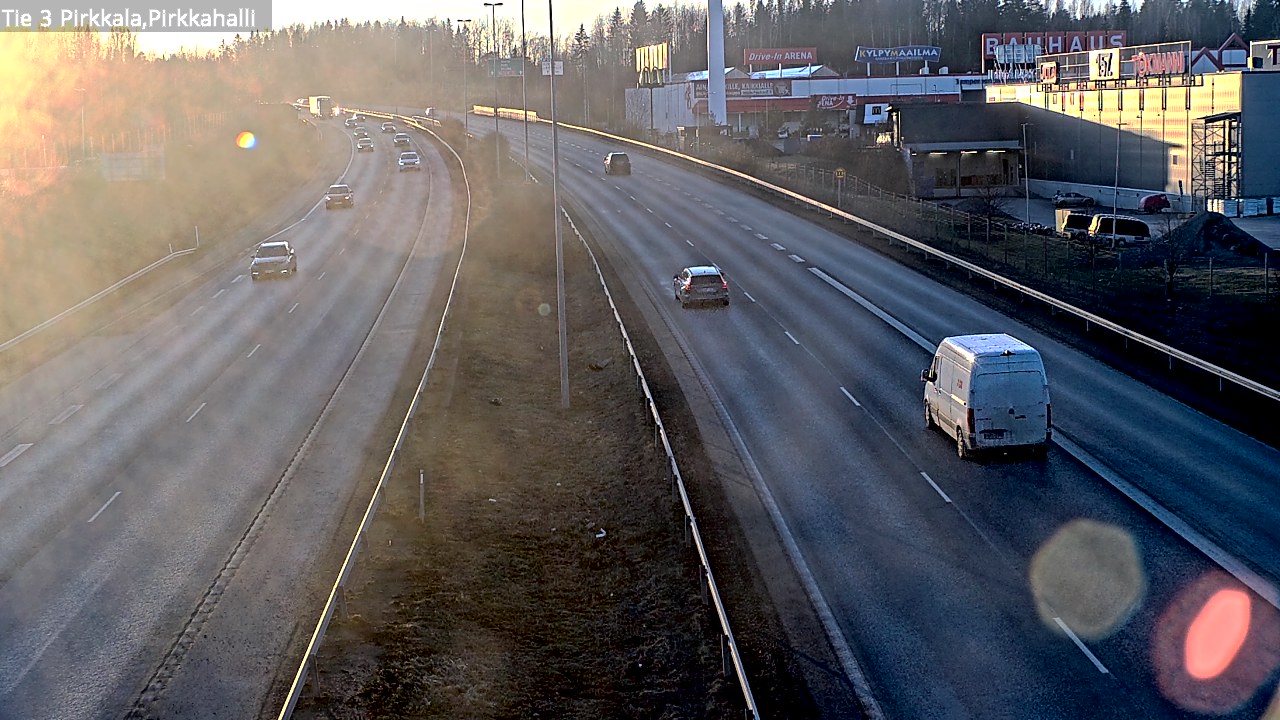 Weather Camera Image Road 3 Pirkkala, Pirkkahalli, Pirkkala, Pirkanmaa