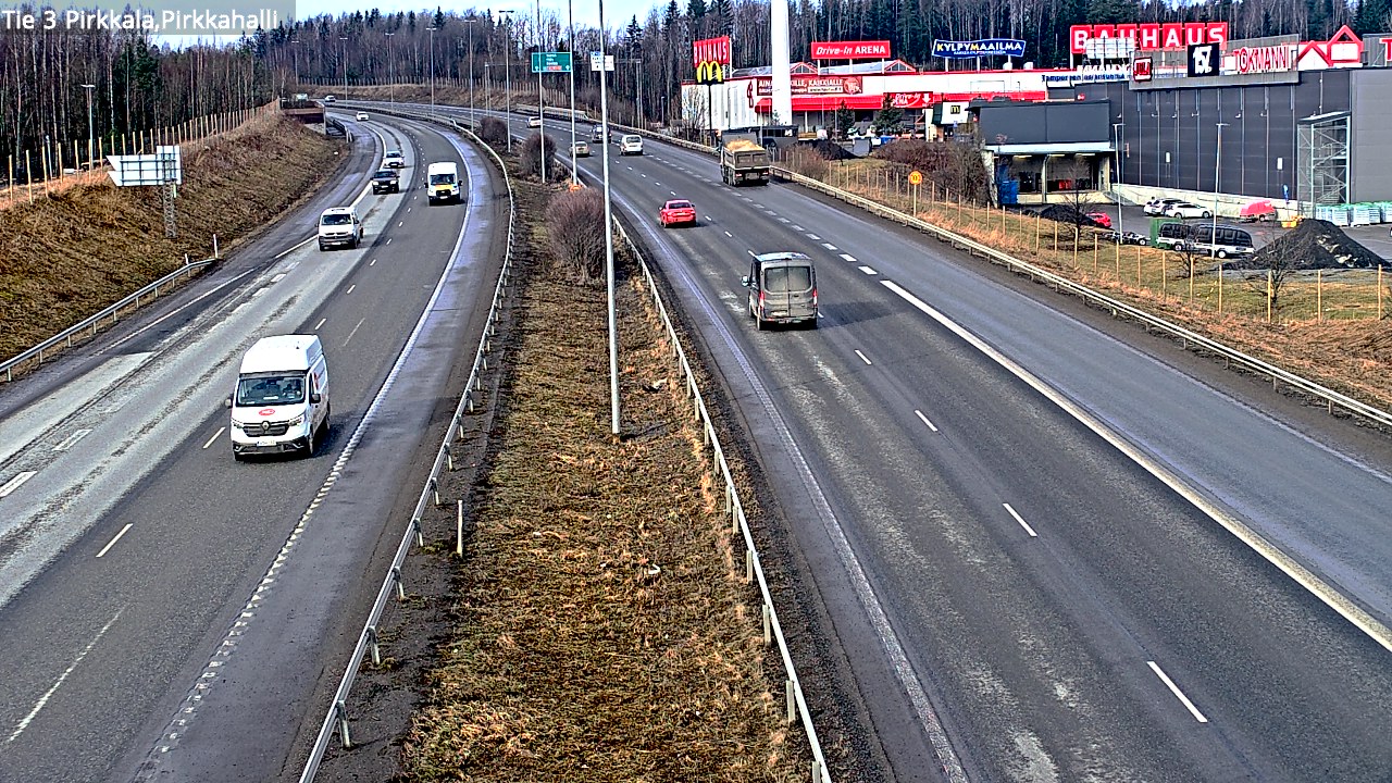 Weather Camera Image Väg 3 Birkala, Pirkkahalli, Pirkkala, Pirkanmaa
