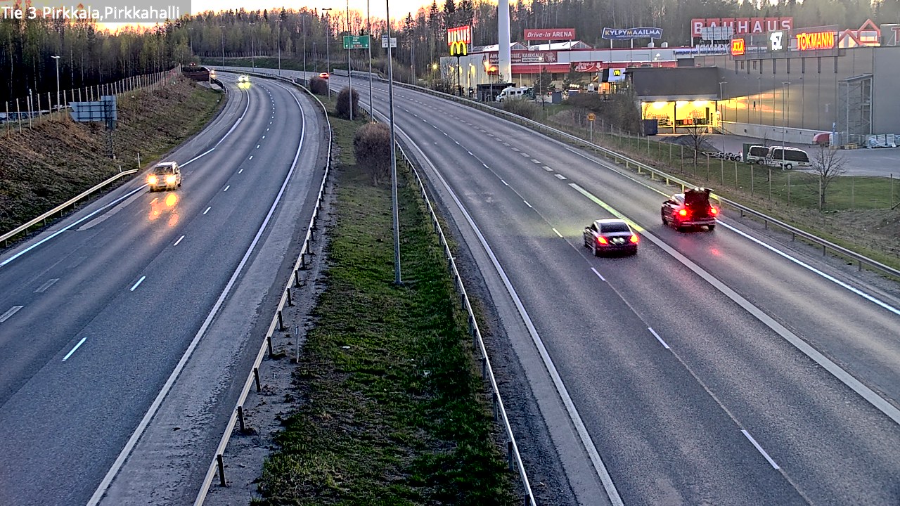 Weather Camera Image Road 3 Pirkkala, Pirkkahalli, Pirkkala, Pirkanmaa