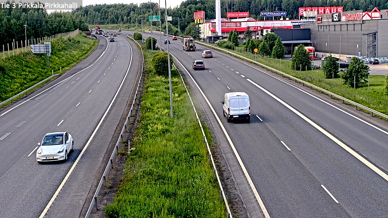 Kelikamerat Kuva Tie 3 Pirkkala, Pirkkahalli, Pirkkala, Pirkanmaa