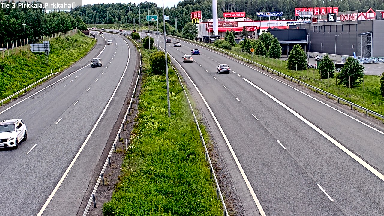 Kelikamerat Kuva Tie 3 Pirkkala, Pirkkahalli, Pirkkala, Pirkanmaa