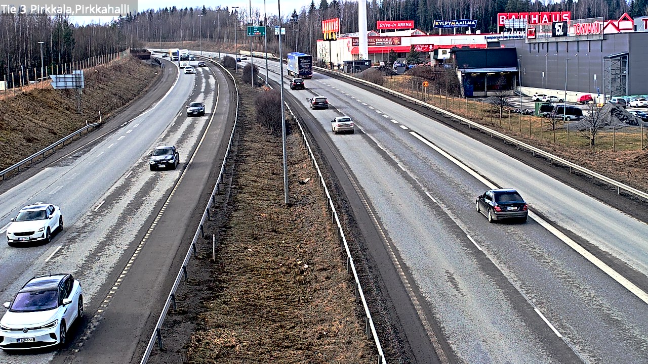 Weather Camera Image Väg 3 Birkala, Pirkkahalli, Pirkkala, Pirkanmaa