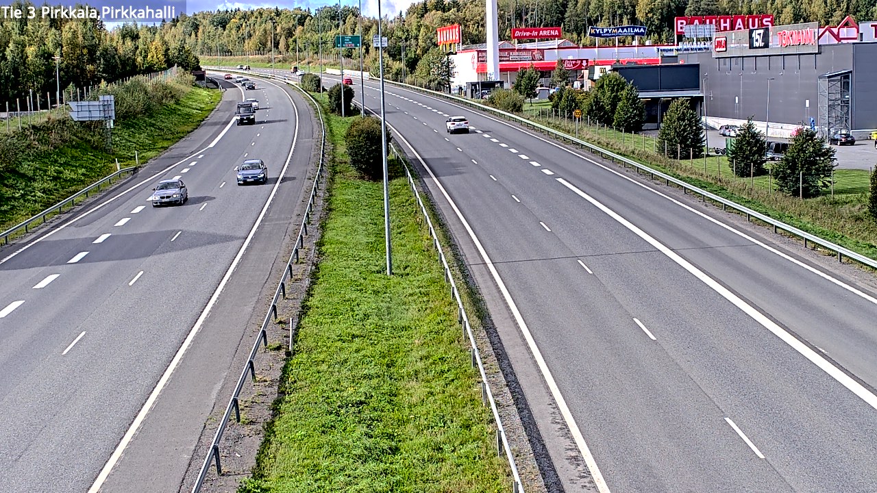 Kelikamerat Kuva Tie 3 Pirkkala, Pirkkahalli, Pirkkala, Pirkanmaa