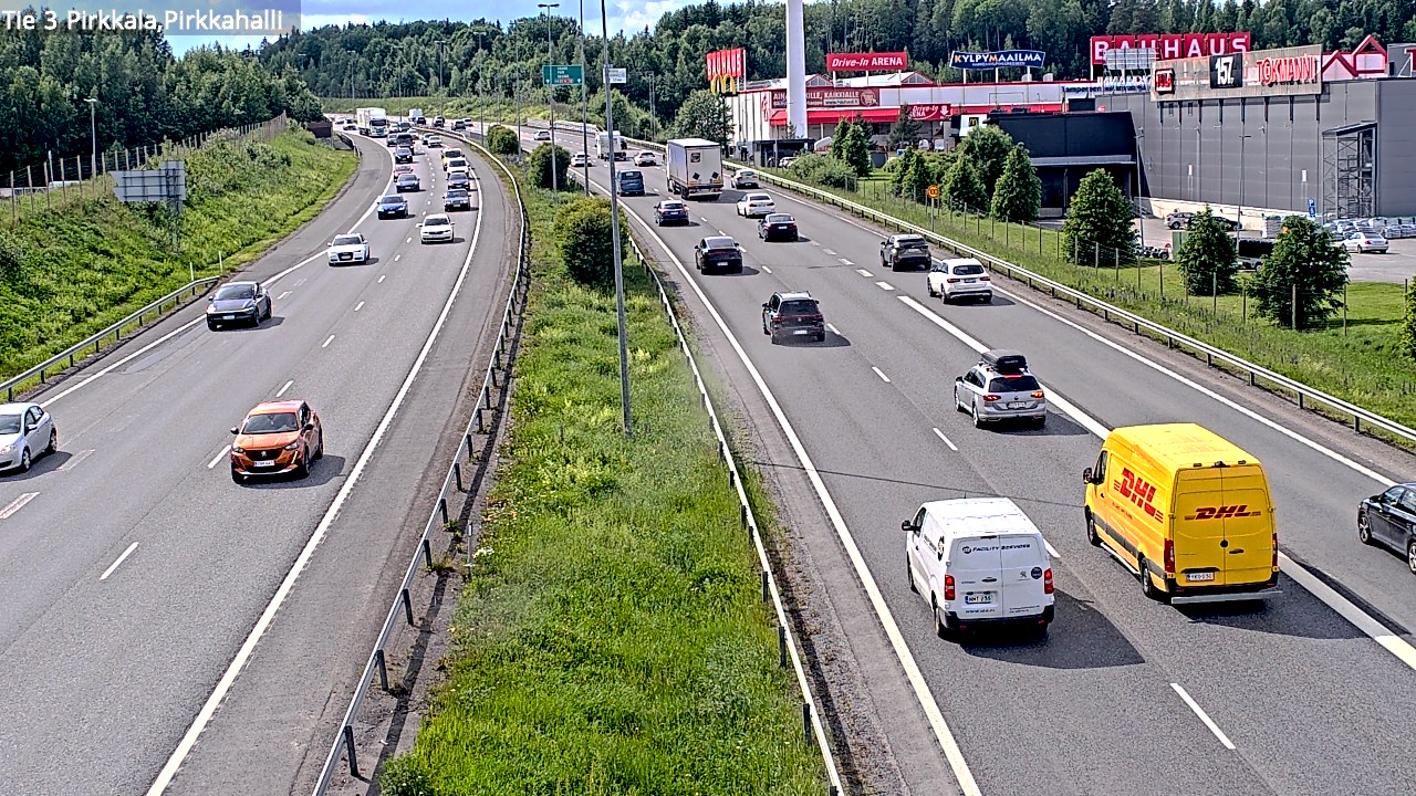 Kelikamerat Kuva Tie 3 Pirkkala, Pirkkahalli, Pirkkala, Pirkanmaa