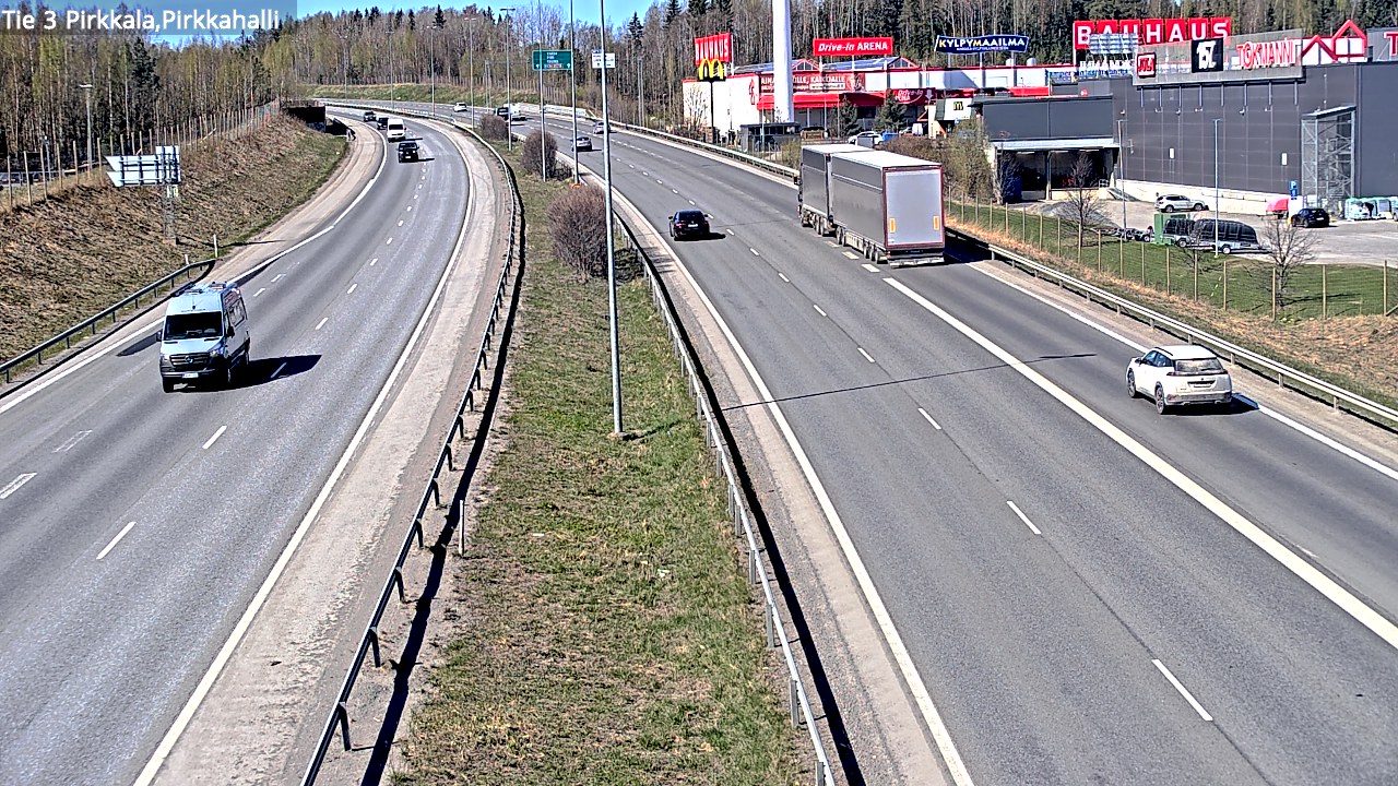 Weather Camera Image Road 3 Pirkkala, Pirkkahalli, Pirkkala, Pirkanmaa