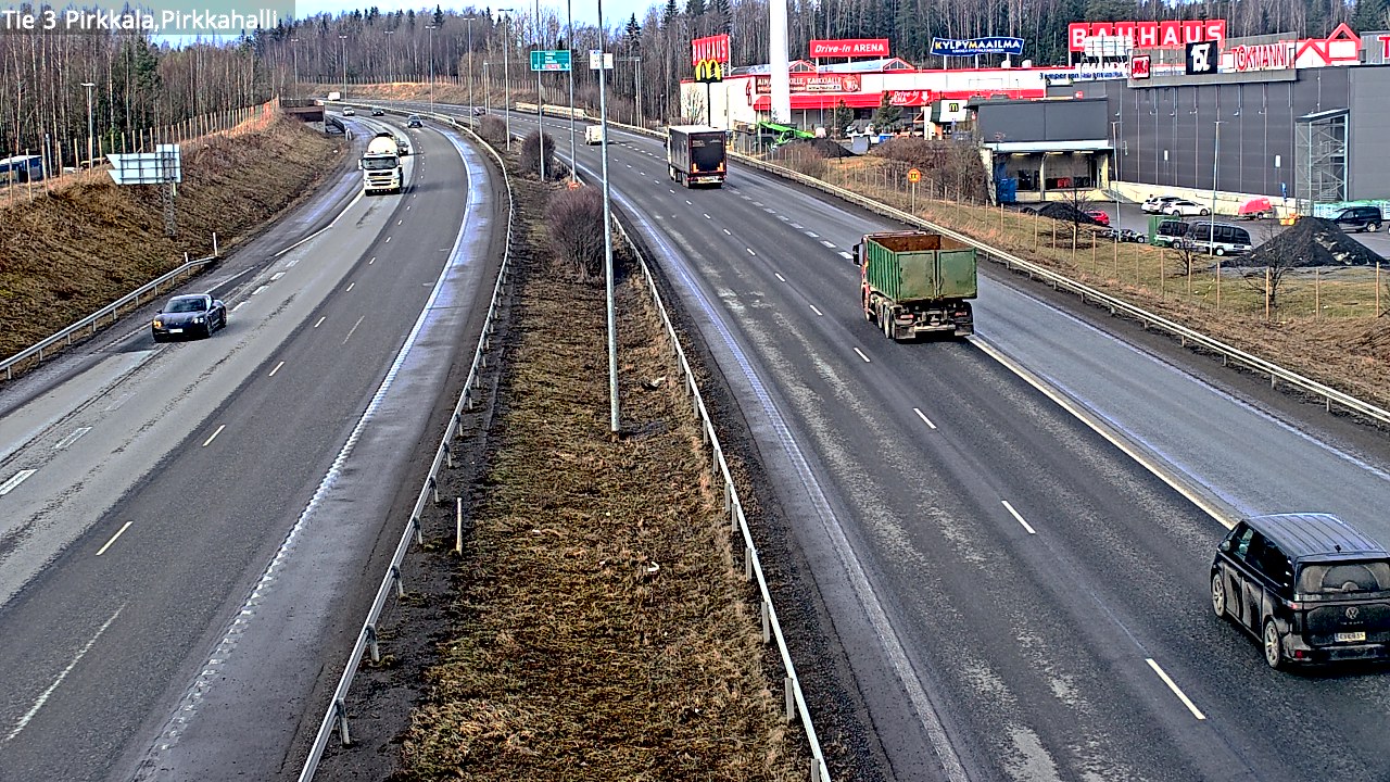 Weather Camera Image Väg 3 Birkala, Pirkkahalli, Pirkkala, Pirkanmaa