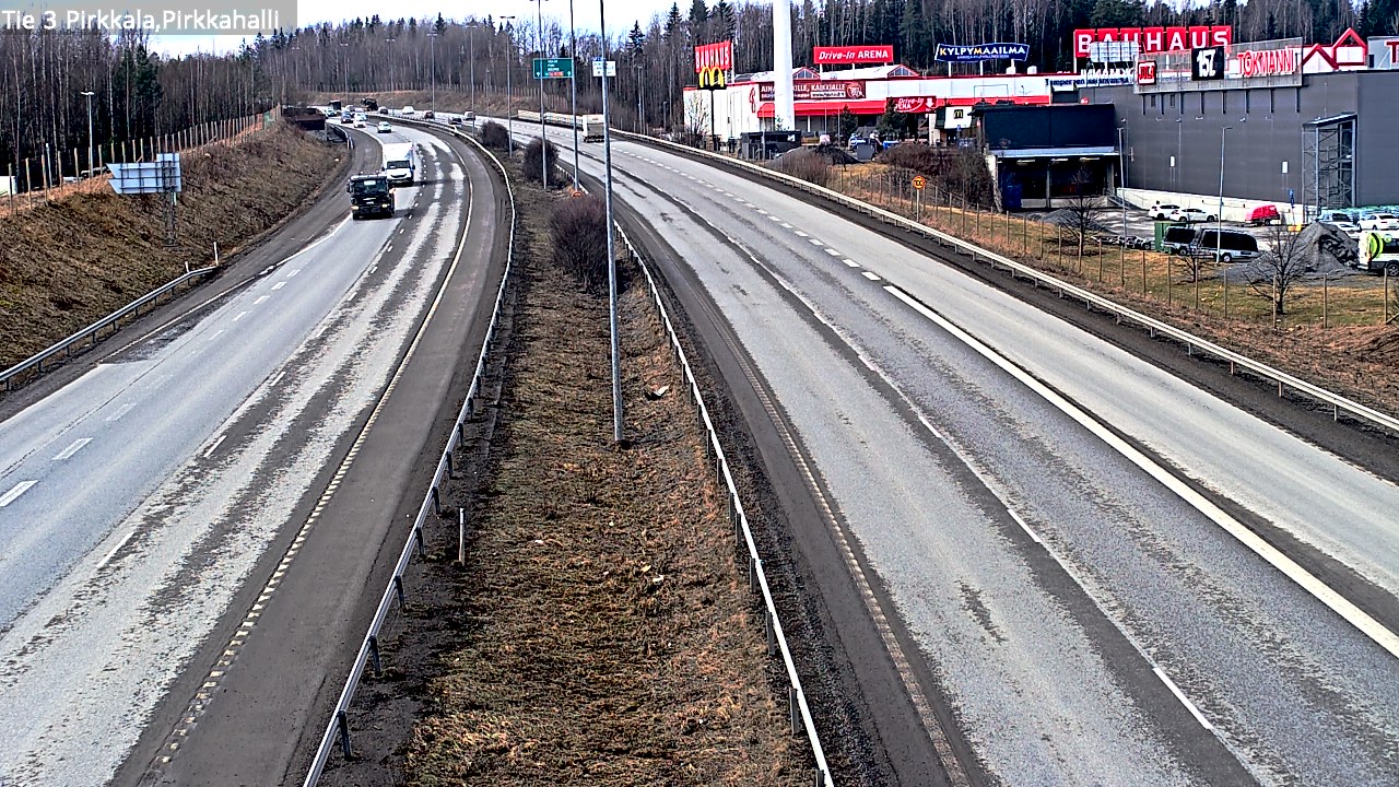 Weather Camera Image Väg 3 Birkala, Pirkkahalli, Pirkkala, Pirkanmaa