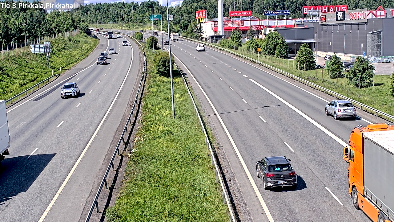 Kelikamerat Kuva Tie 3 Pirkkala, Pirkkahalli, Pirkkala, Pirkanmaa