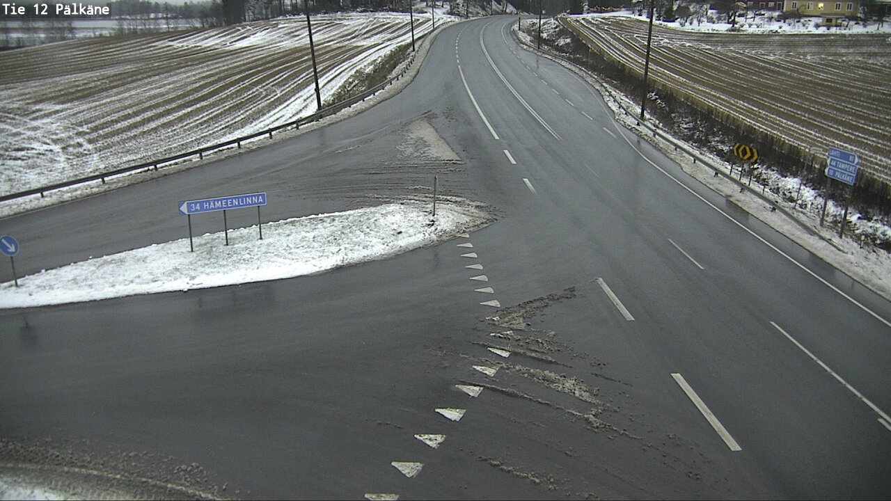 Weather Camera Image Road 12 Pälkäne, Pälkäne, Pirkanmaa