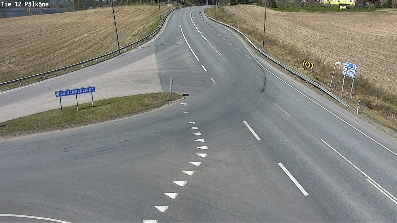 Weather Camera Image Väg 12 Pälkäne, Pälkäne, Pirkanmaa