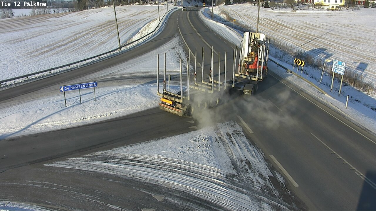 Weather Camera Image Väg 12 Pälkäne, Pälkäne, Pirkanmaa