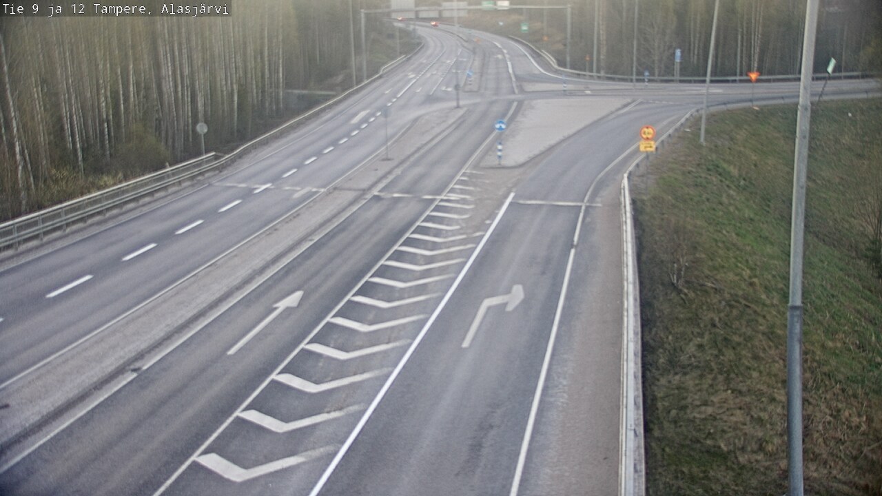 Weather Camera Image Väg 12 Tammerfors, Alasjärvi, Tampere, Pirkanmaa