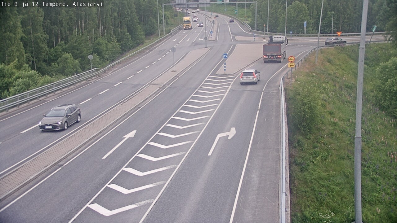 Weather Camera Image Väg 12 Tammerfors, Alasjärvi, Tampere, Pirkanmaa