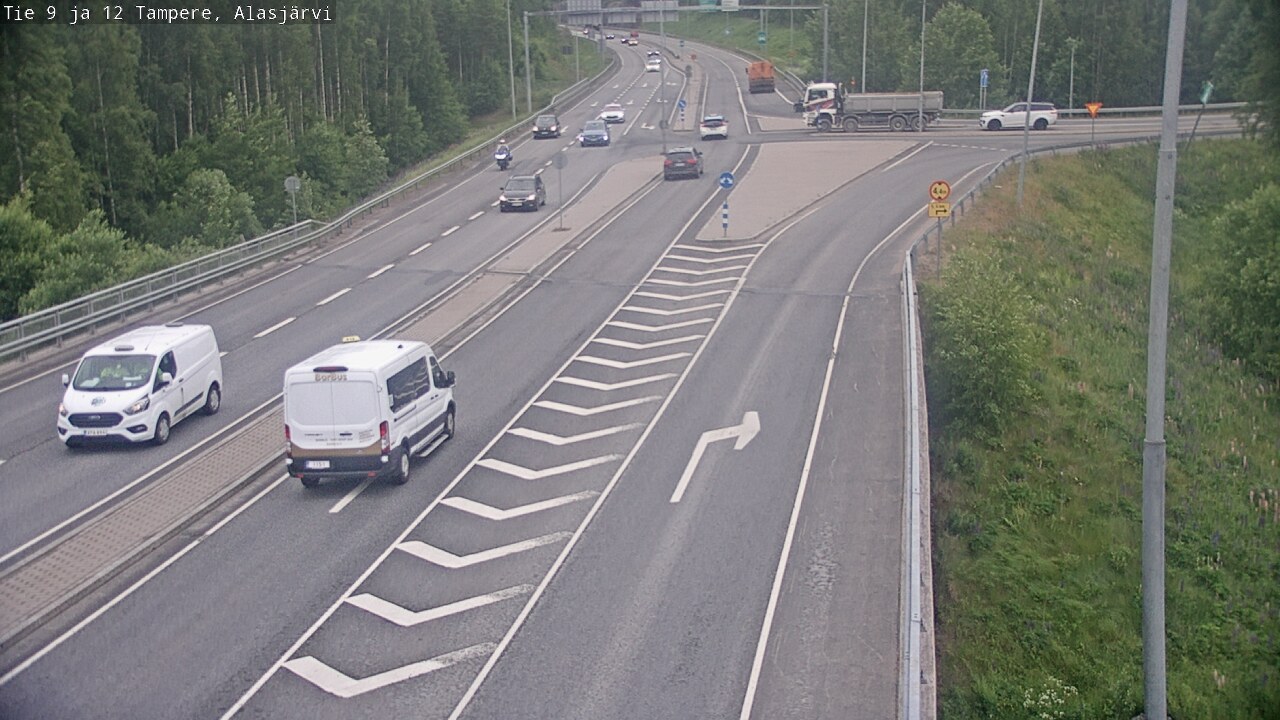 Weather Camera Image Väg 12 Tammerfors, Alasjärvi, Tampere, Pirkanmaa