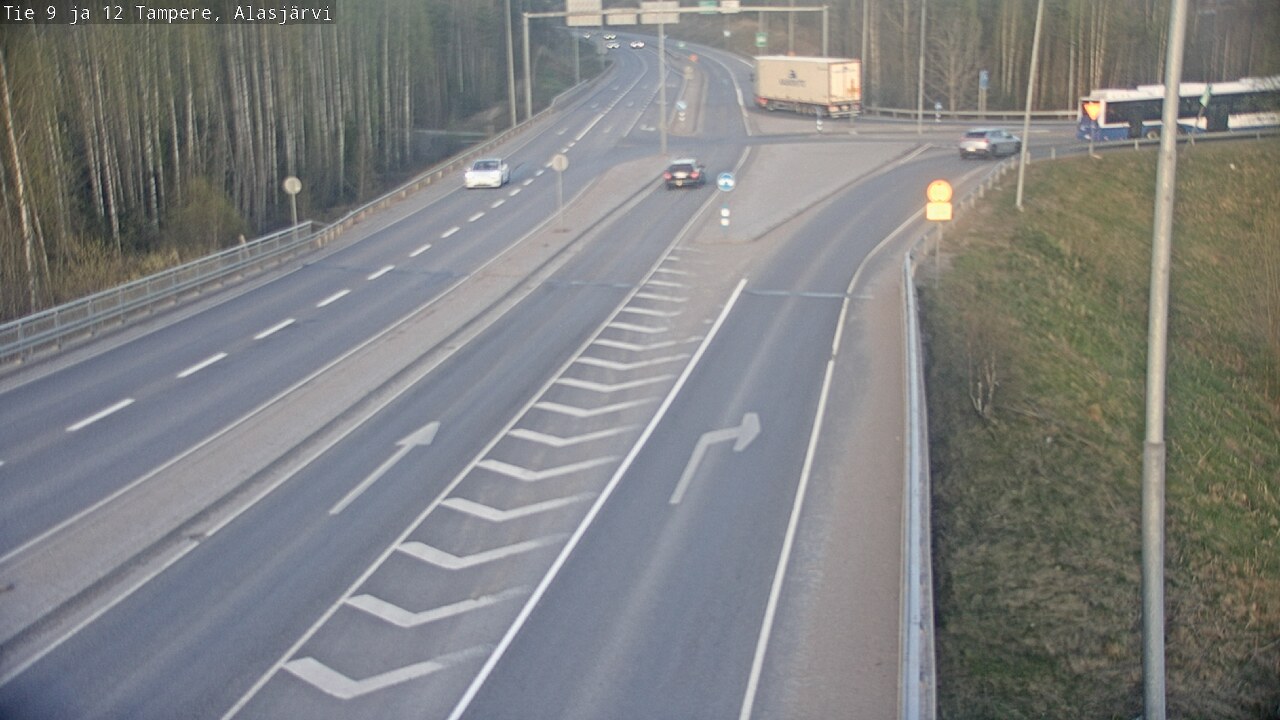Weather Camera Image Väg 12 Tammerfors, Alasjärvi, Tampere, Pirkanmaa