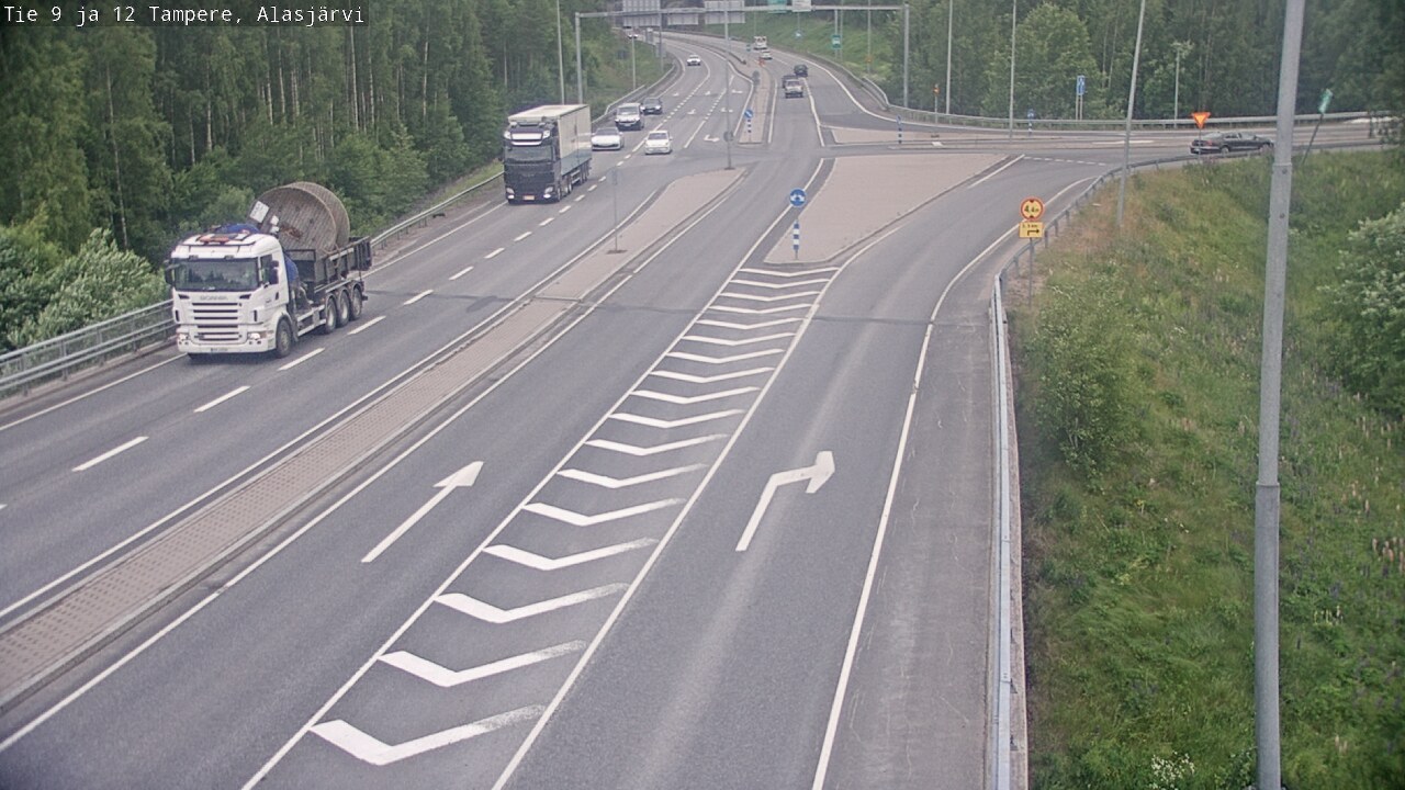 Weather Camera Image Väg 12 Tammerfors, Alasjärvi, Tampere, Pirkanmaa