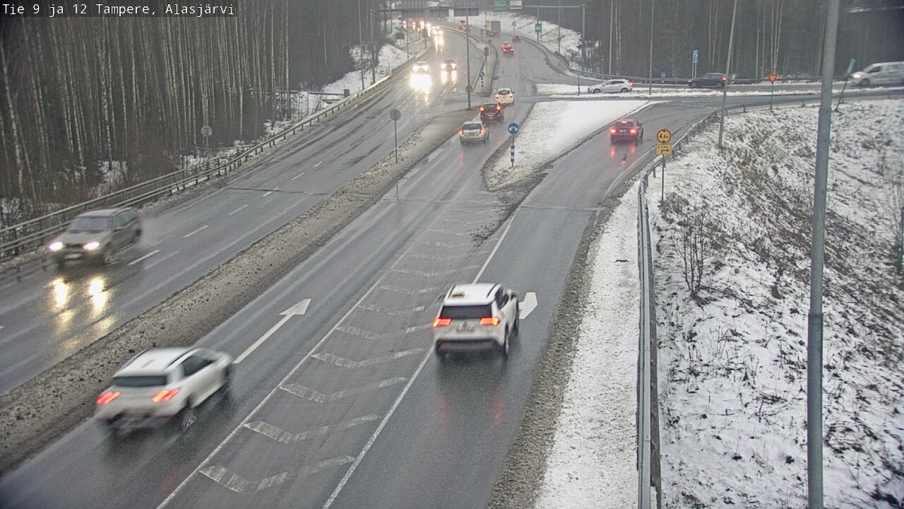Weather Camera Image Väg 12 Tammerfors, Alasjärvi, Tampere, Pirkanmaa