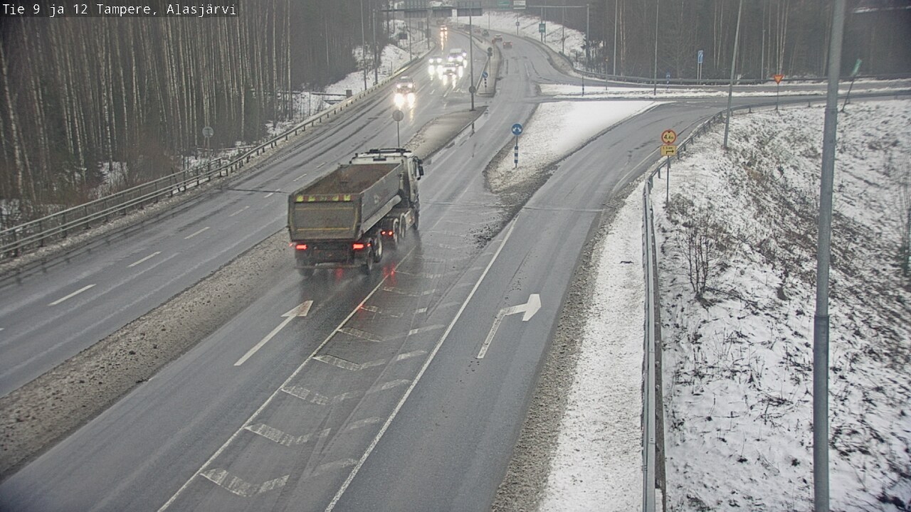 Weather Camera Image Väg 12 Tammerfors, Alasjärvi, Tampere, Pirkanmaa