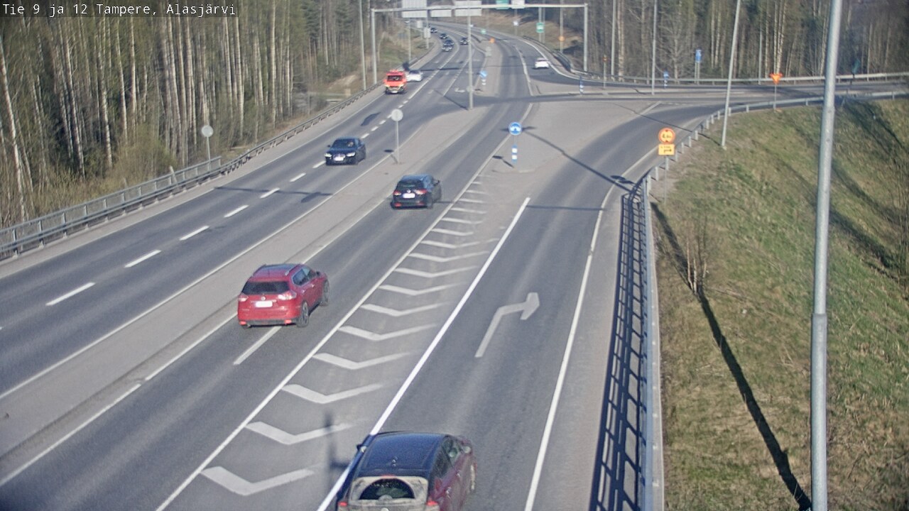 Weather Camera Image Väg 12 Tammerfors, Alasjärvi, Tampere, Pirkanmaa